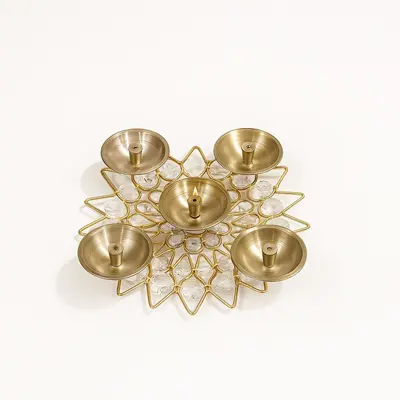 Brass Diya 2 5-IN-1-dIYA