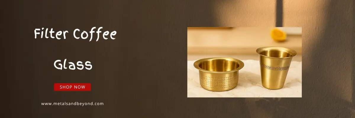 Brass Coffee Glasses set