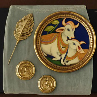Cow Pooja Thali by Metals & Beyond
