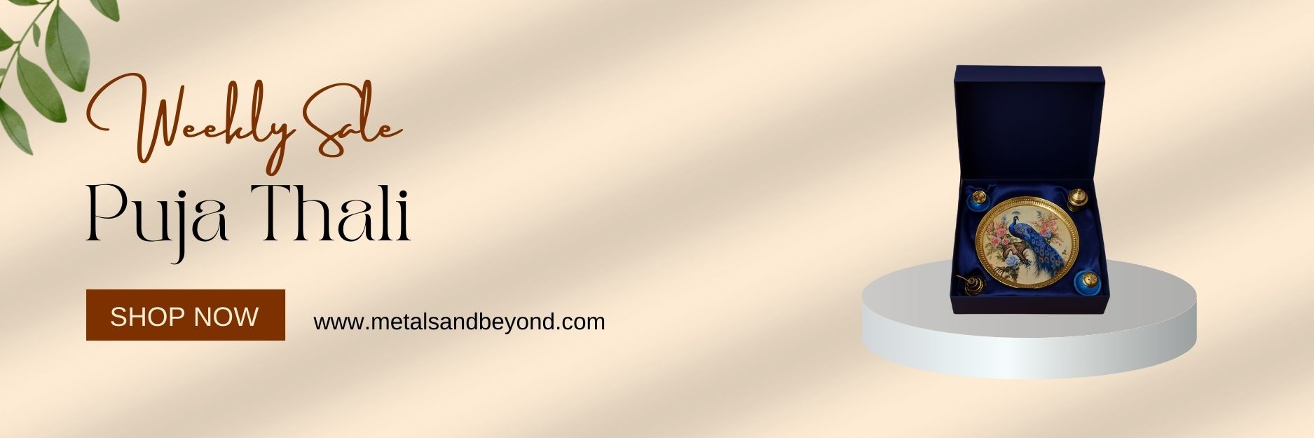 Puja Thali Banner