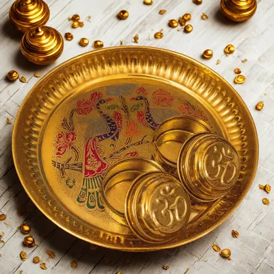Pooja Thali set by Metal & Beyond