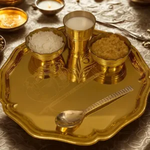 Bhog Thali Medium by Metals & Beyond